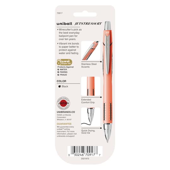 uniball™ Jetstream RT 0.7mm Fine Black Ink Retractable Gel Pens, 3ct.